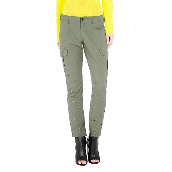 $350 SASS & BIDE The Full Tilt SKINNY CARGO Pants Army Green ( 26 ) - Picture 2 of 3